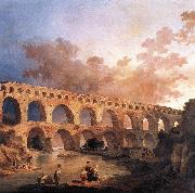 ROBERT, Hubert The Pont du Gard AF USA oil painting reproduction